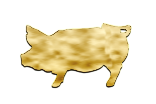 pig form decoration