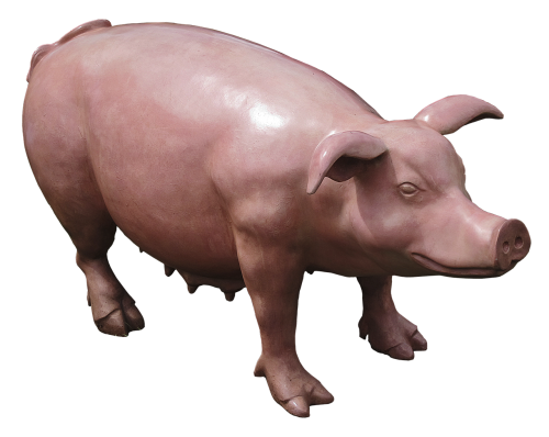 pig sow sculpture