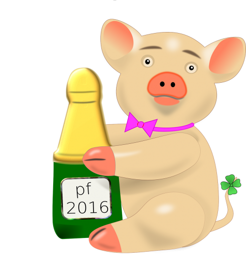 piggy bank new year wish