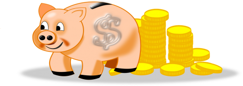 piggy bank coins money