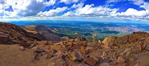 pikes peak mountain sky