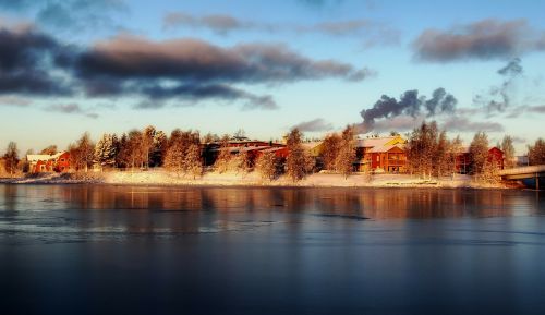 pikisaari island finland winter