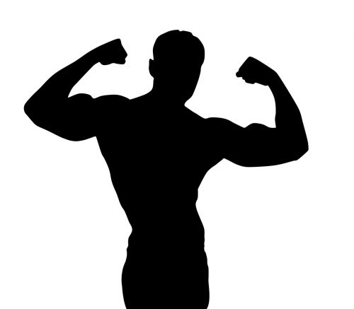 pilates bodybuilding silhouette