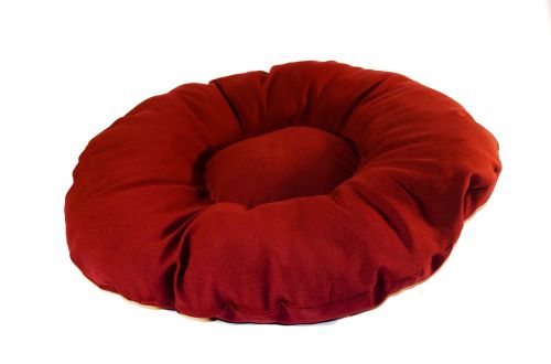 pillow material red