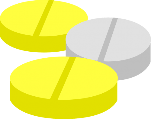 pills yellow round