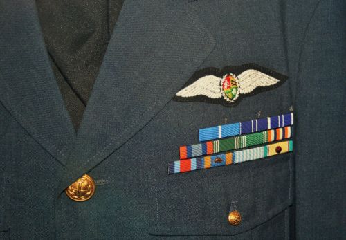 Pilot&#039;s Wings On Air Force Uniform