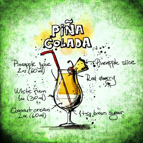 pina colada cocktail drink