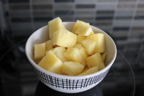 pineapple bowl yellow