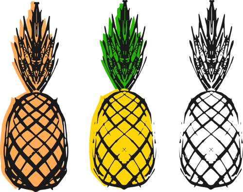 pineapple stencil seal