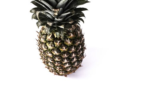 pineapple  white background  fruit