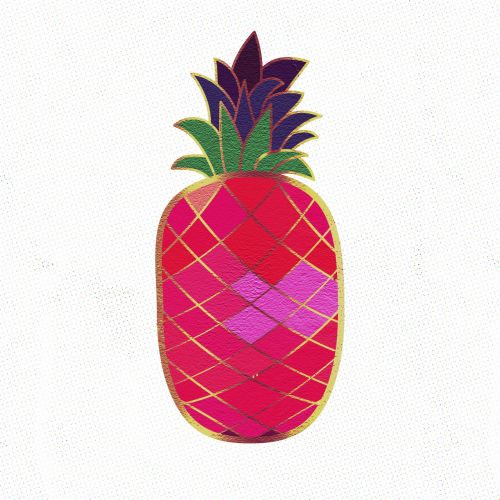 Pineapples seamless pattern