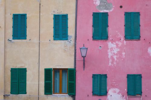 pink wall building