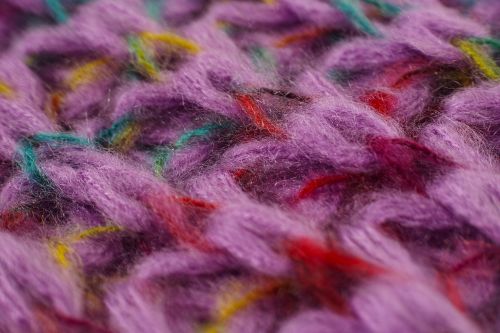 pink fabric wool