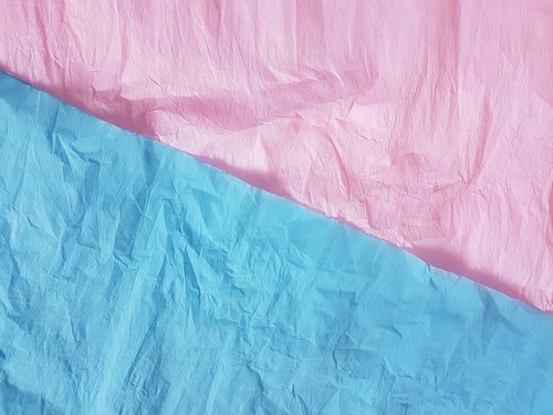 pink  blue  paper