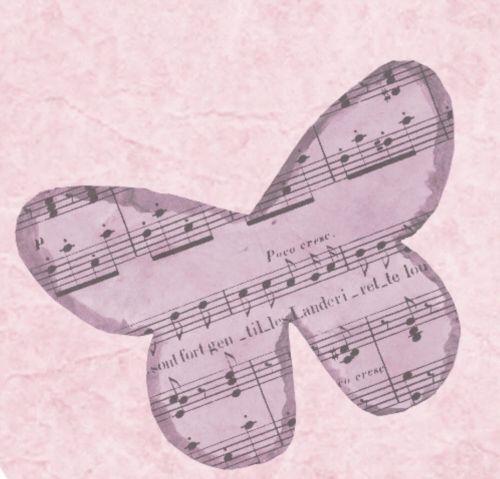 pink background butterfly