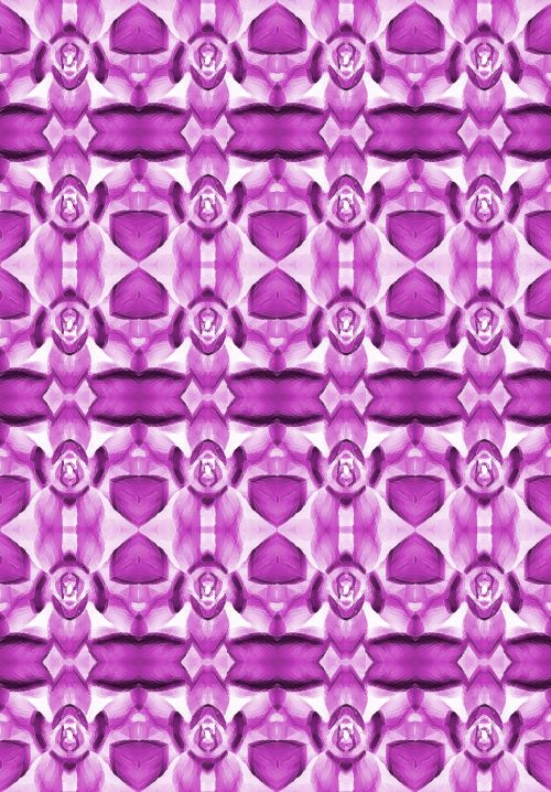 Pink Abstract Orchid Pattern