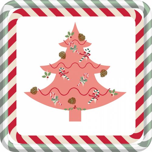 Pink And Green Christmas Tree