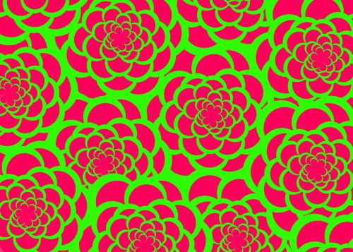 Pink &amp; Green Flower Background