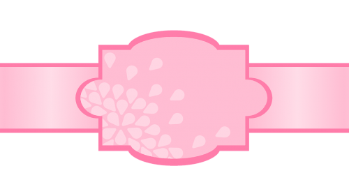 pink banner pink header design