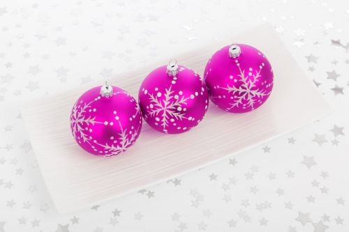 Pink Bauble Decorations