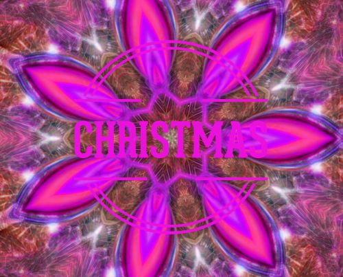 Pink Christmas Kaleidoscope