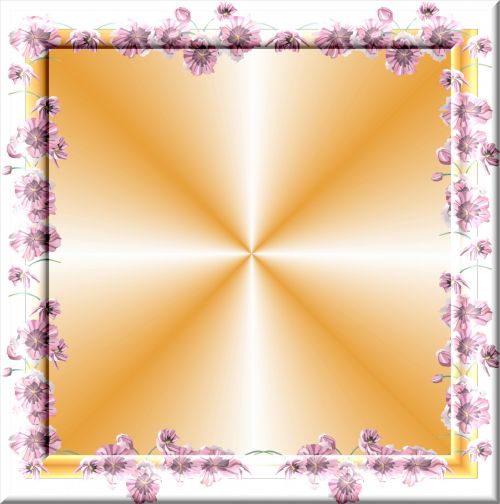 Pink Flower Frame