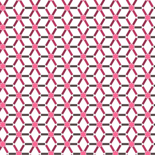 Pink Geometric Repeating Pattern