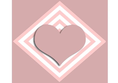pink heart pink romantic