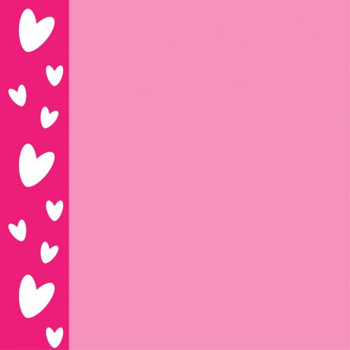 Pink Hearts Card