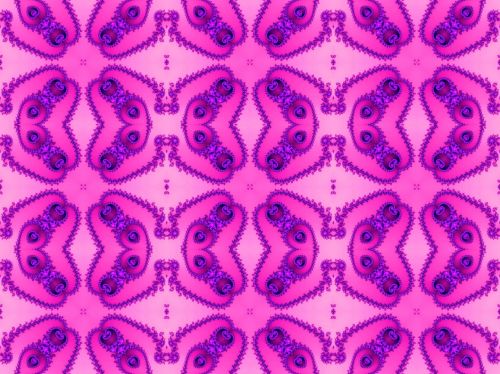 Pink Seamless Fractal Pattern