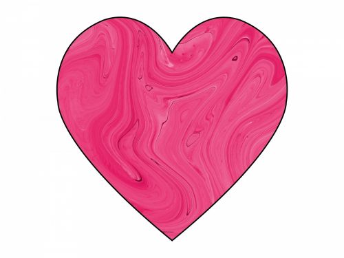 Pink Swirl Heart 2