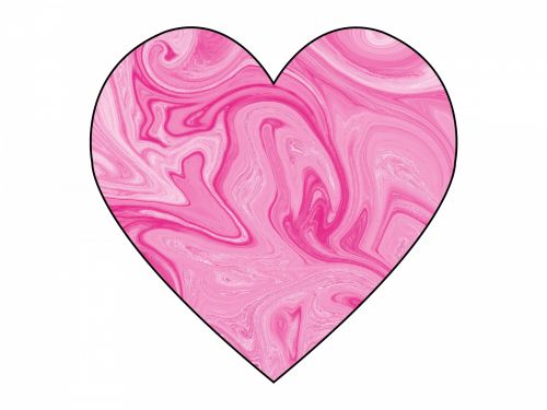 Pink Swirl Heart