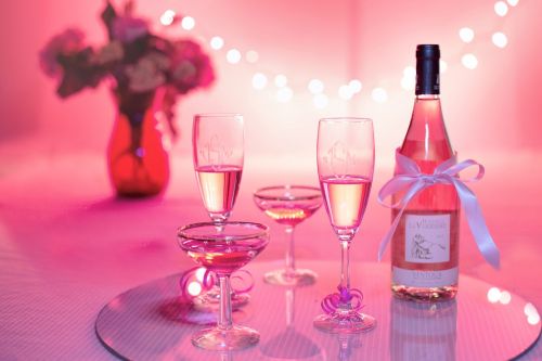 pink wine champagne celebration