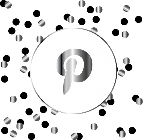 pinterest silver icon