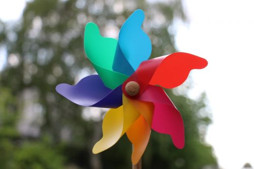 pinwheel colorful wind