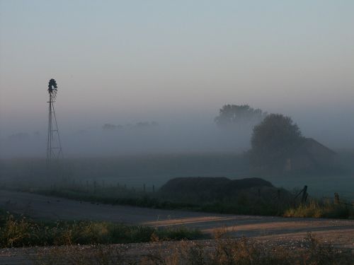 pinwheel windmill fog