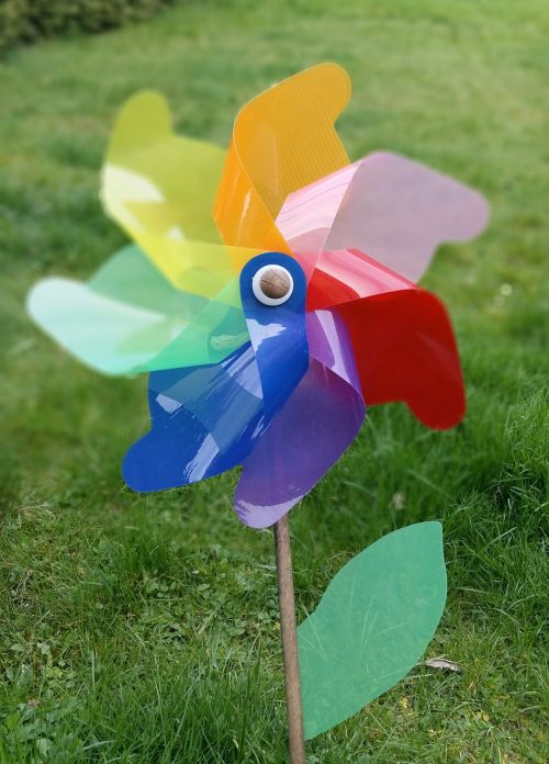 pinwheel garden colorful