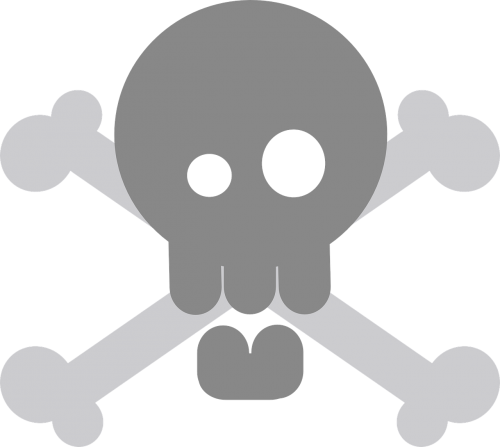 pirate crossbones skull