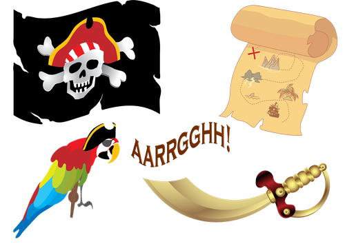 pirate ship  gold  treasure