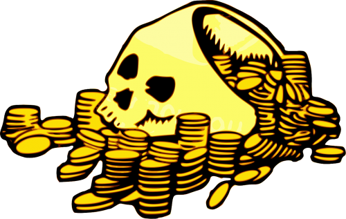 pirate treasure coins money