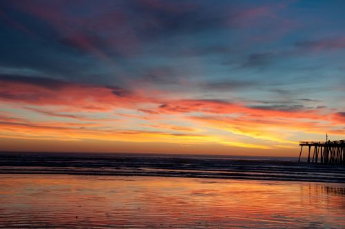 pismo beach sunset