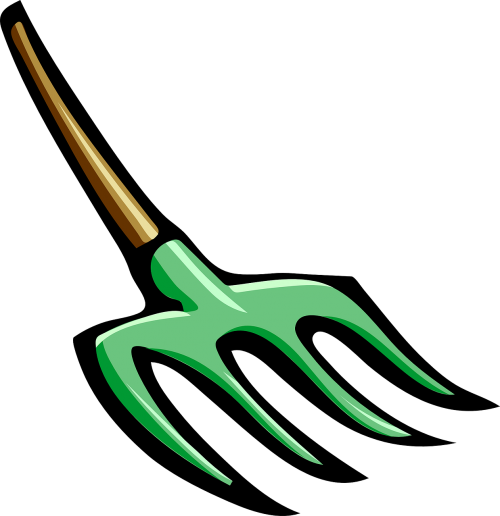 pitch fork garden tool