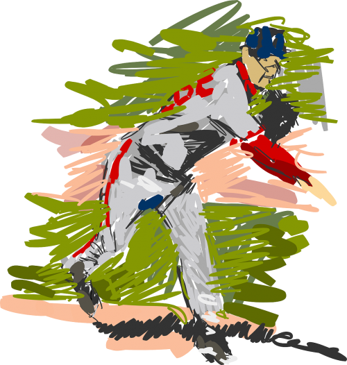 pitcher baseball impressionism