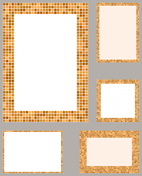 pixel mosaic border