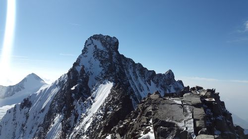 piz bernina alpine biancograt