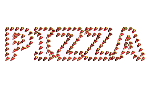 pizza food word-art
