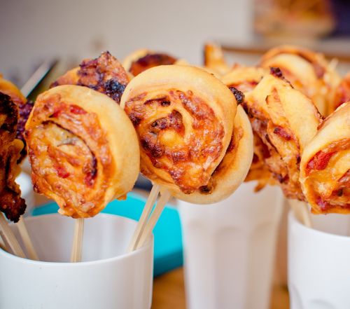 pizza snail finger food lolly