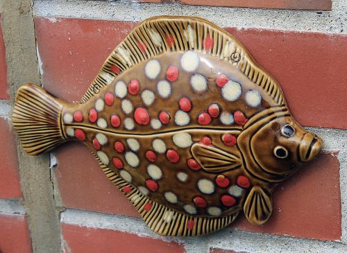 plaice fish sculpture