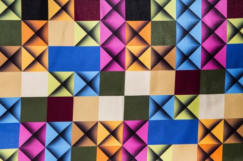 plaid colorful fabric
