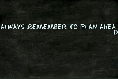 plan ahead blackboard